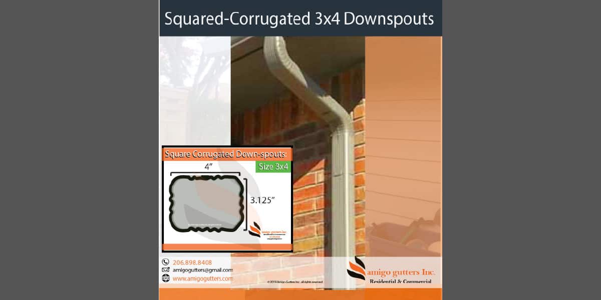 A variety of DOWNSPOUT profiles for a unique job AMIGO GUTTERS